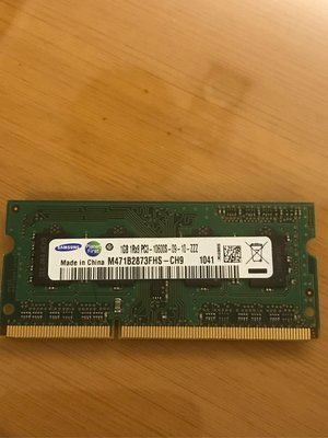 二手良品 三星 Samsung DDR3 1GB RAM  PC3-10600S  筆記型專用記憶體 SDRAM