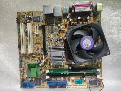 【電腦零件補給站】華碩P5GC-TVM SE/S主機板 + Intel Pentium E2140 1.6G含風扇 + 記憶體