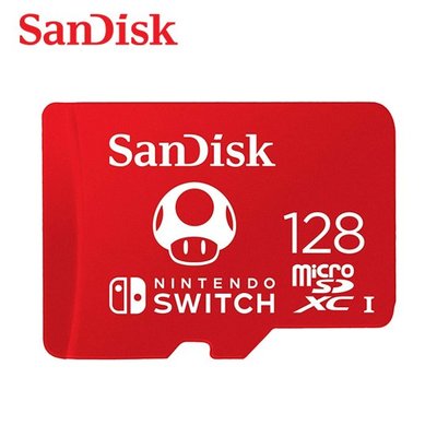SanDisk microSDXC UHS-I 任天堂Switch專用記憶卡 128GB (SD-SQXAO-128G)
