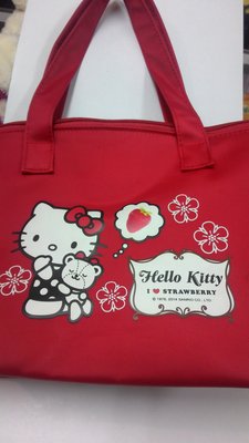 凱蒂貓 Hello Kitty 帆布 手提袋 便當袋 帆布包 現貨