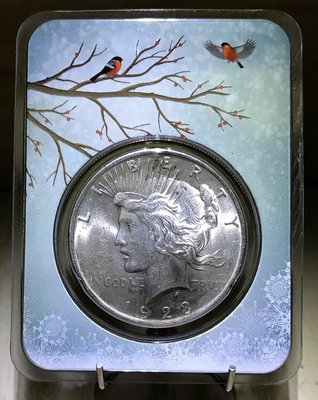 «自由銀»1923 Peace Silver Dollar Snowy Birds BU 和平銀元雪鳥銀幣 #273
