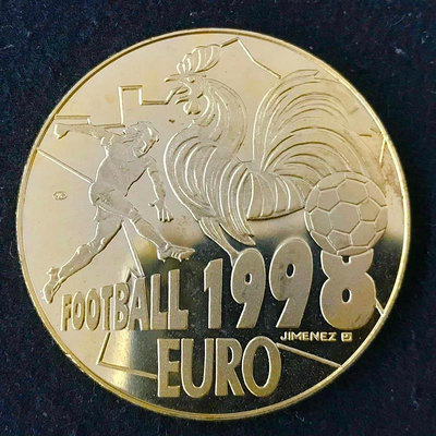 1998年法國世界杯10歐紀念章 紀念幣 商業紀念幣章