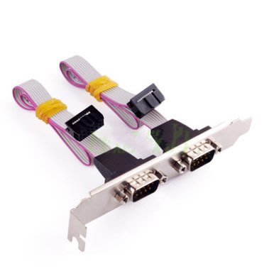 熱銷 9PIN串口擋板 主板串口線 9針 DB9擴展線 COM口線 雙串口 RS232線*