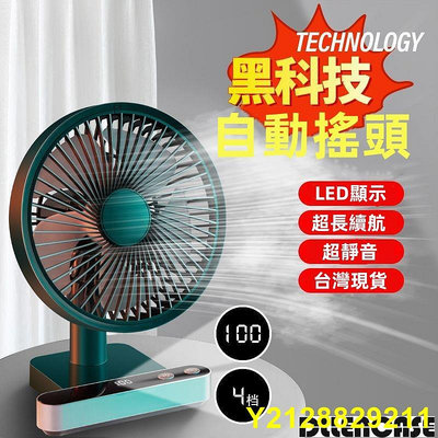 智能數顯LED Type-C小風扇可 桌面迷你家用辦公室 靜音循環電風扇 小風扇 AC風扇