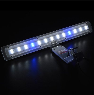 【尚選】Floodlight西龍LED200A/300A燈小魚缸夾燈藍白光水草燈帶溫度顯示