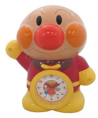 鼎飛臻坊 Anpanman 麵包超人 人型 時鐘 鬧鐘 立鐘 存錢筒 日本正版