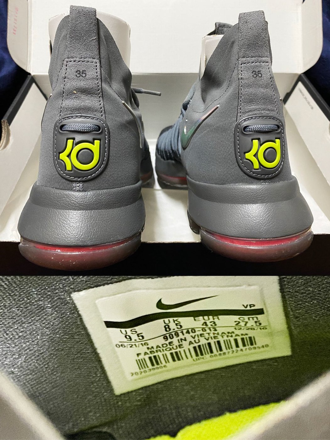 Nike Zoom KD9 ELITE TS EP 籃球鞋尺寸US 9.5 全新品台灣公司貨| Yahoo