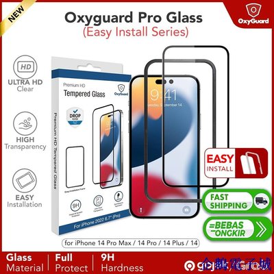 企鵝電子城原裝鋼化玻璃 iPhone 14 Pro Max 14 Pro 14 Plus 14 OxyGuard 全面屏保護