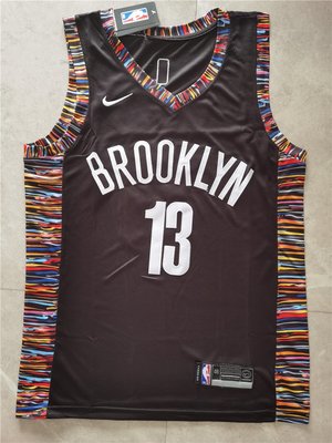 詹姆士·哈登(James Harden) NBA布魯克林籃網隊 熱轉印款式 城市版 球衣 13號