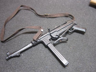 WB2二戰部門 DID德軍款1/6精緻金屬製MP衝鋒槍一把 mini模型