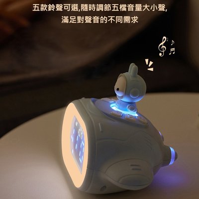 比爾兔飛行船鬧鐘 電子時鐘 聲控小夜燈 (USB充電) 溫度/小夜燈/聲控/倒計時