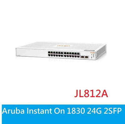 現貨附發票【台灣公司貨】Aruba Instant On 1830 24G 2SFP JL812A 交換器
