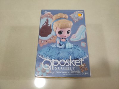 深色款【日本正版】SUGIRLY Q posket 仙杜瑞拉 公仔 模型 灰姑娘 迪士尼