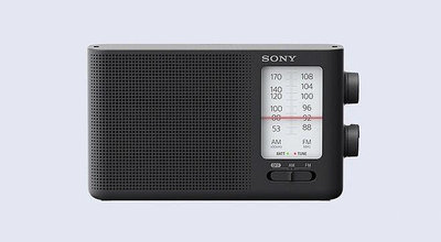 (DC電池+AC插電) SONY 新力牌 ICF-19 AM/FM 二波段廣播收音機 (1號電池X3)
