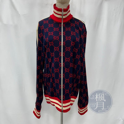 BRAND楓月 GUCCI 496919 紅白藍GG運動外套 #XL 古馳 精品服裝 長袖外套