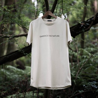 { POISON } MOONBLIND EMBRACE THE NATURE TEE  長版TEE 淡卡其