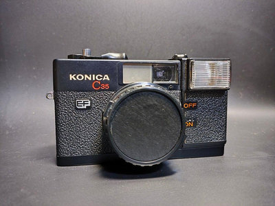 絕品古董相機-日本KONICA C35 EF 38mm經典第一代（無法蓄電）（LOMO/傻瓜/膠卷/老物/擺飾）