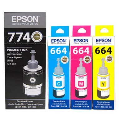 【Pro Ink 原廠盒裝墨水匣】EPSON 774 664 - L655 L605 L1455 黑 藍 紅 黃‧含稅