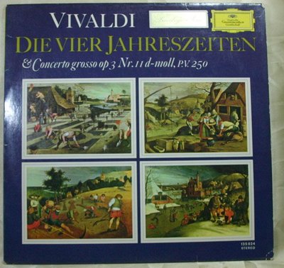 *黑膠 Schneiderhan 許奈德漢 - Vivaldi : Die Vier Jahreszeiten 四季 (德DG大花版)