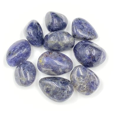天然水晶碎石 天然堇青石原石擺件藍色水晶石魚缸花盆造景裝飾石礦石標本