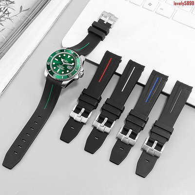 《新品上新價》代用勞力士黑綠水鬼矽膠手錶帶間金藍/藍黑圈空中霸王116900錶鏈