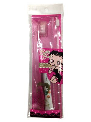 日本進口Betty Boop 攜帶式牙刷牙膏組【津妝堂】4901601260977