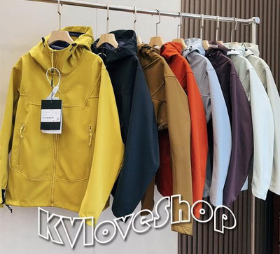 KVLOVE SHOP〥外貿單 時尚11色男女穿科技面料戶外外套衝鋒衣 11色〥