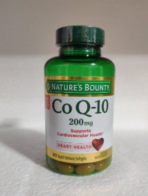 美國Nature’s Bounty   CoQ10 輔酶Q10 200mg*80粒