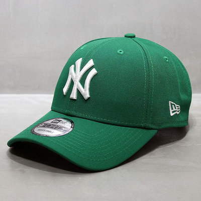 帽子女鴨舌帽子MLB棒球帽940彎檐帽男洋基硬頂大標NY綠色帽UU代購