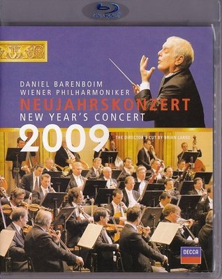 高清藍光碟 New year's concert 2009年維也納新年音樂會 巴倫博伊姆 25G