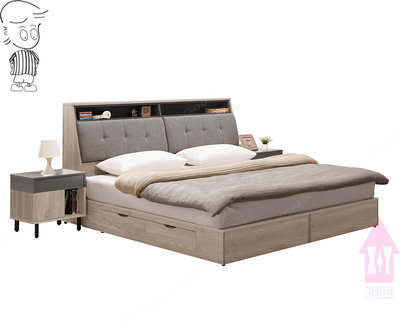 【X+Y時尚精品傢俱】現代雙人床組系列-華沙 5尺雙人床頭箱.不含床架及床頭櫃.另有6尺.環保木心板摩登家具