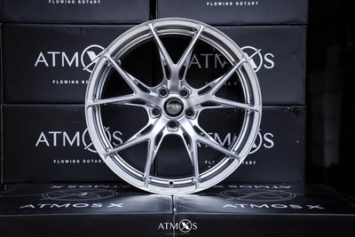 【超鑫國際】 Atmos X Wheels X14 19吋旋壓鋁圈 5孔108 5孔112 5孔114.3 亮銀 限量