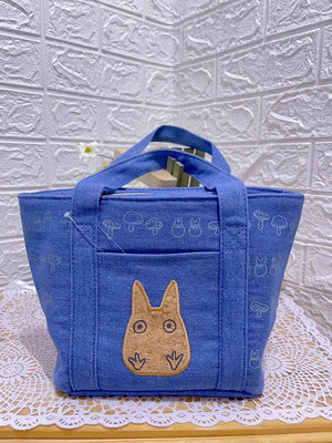 『 貓頭鷹 日本雜貨舖 』 日本🇯🇵 SKATER 龍貓 牛仔布保溫保冷手提袋