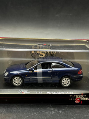 [Highspeed]Mercedes-Benz CLK 奔馳CLK轎跑車模型 1/43 藍色-原創
