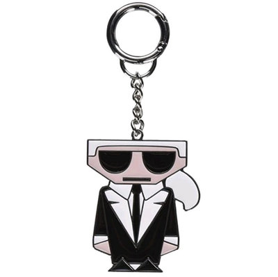 ❖客來兒美國集貨❖ Karl Lagerfeld Paris 卡爾 老佛爺 銀色 金屬材質 鑰匙圈 吊飾 包包掛飾