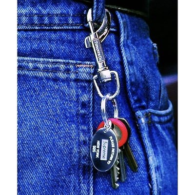 【紐約范特西】 SUPREME FW21 Tiffany Oval Tag Keyring 鑰匙圈