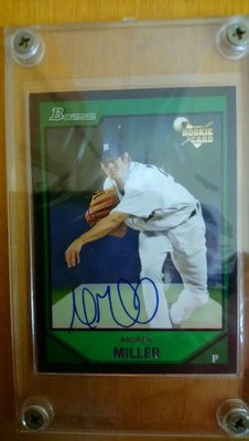 Andrew Miller 2007 Bowman Rookie Card 新人簽名卡