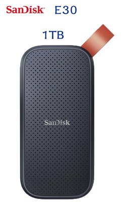 喬格電腦 新版(G26)~SanDisk E30 Portable SSD Type C 1TB 行動固態硬碟