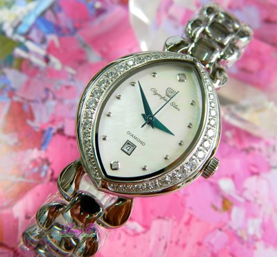 Olympia Star 奧林比亞之星 28041DLS 奧柏晶鑽珠寶錶 施華洛世奇八心八箭晶鑽 瑞士愛其華代理商出品