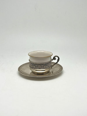 【7月31日】歐洲vintage古董純銀咖啡杯碟一套