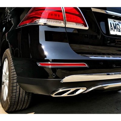 【JR佳睿精品】Benz GLE W166 2015-UP 鍍鉻後反光片框 後保桿框 後下巴 電鍍 配件 台灣製