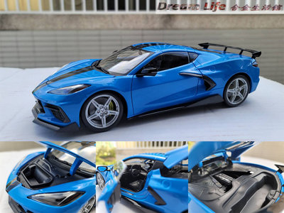 【Maisto 精品】1/18 2020 Chevrolet Corvette Stingray C8 全新藍色特價
