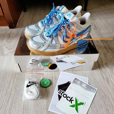 OFF-WHITE x NIKE 聯名款Air Rubber Dunk休閒運動鞋 (US6.5)