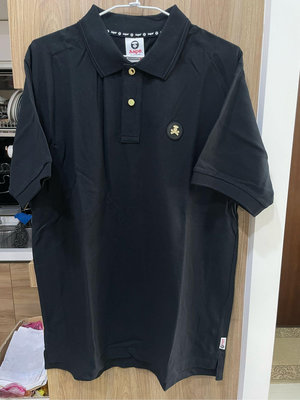 全新～AAPE 黑金POLO衫～size: XL