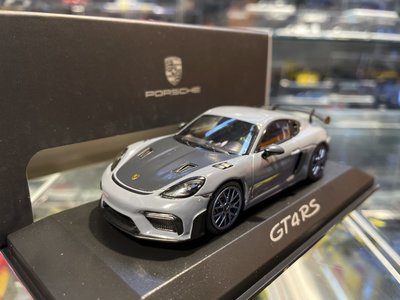吉華@ 1/43 原廠 Porsche 718 Cayman GT4 RS Grey/black