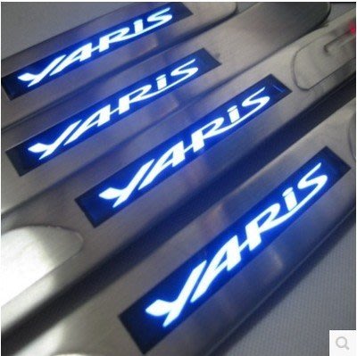 TOYOTA 豐田 YARIS 小鴨 G版 S版 E版 06-14年8月專用 LED踏板 門檻條 冷光踏板 迎賓踏板