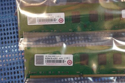 全新未拆 創見 4GB DDR3-1600桌上型記憶體 靜電袋包裝 原廠終保