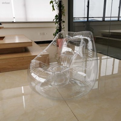 網紅透明充氣沙空氣懶人躺椅戶外沙發文藝椅子藝術椅