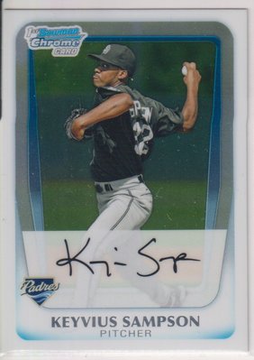 富邦悍將 洋將 戈威士 Keyvius Sampson 2011 Bowman Chrome 新人卡