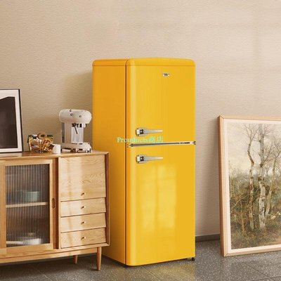 志高(CHIGO) 彩色復古冰箱小型雙門網紅美式小冰箱可愛BCD-152